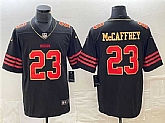 Men's San Francisco 49ers #23 Christian McCaffrey Black Limited Jersey,baseball caps,new era cap wholesale,wholesale hats